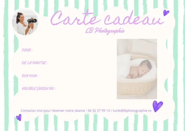 Aperçu de votre carte cadeau, modèle vert